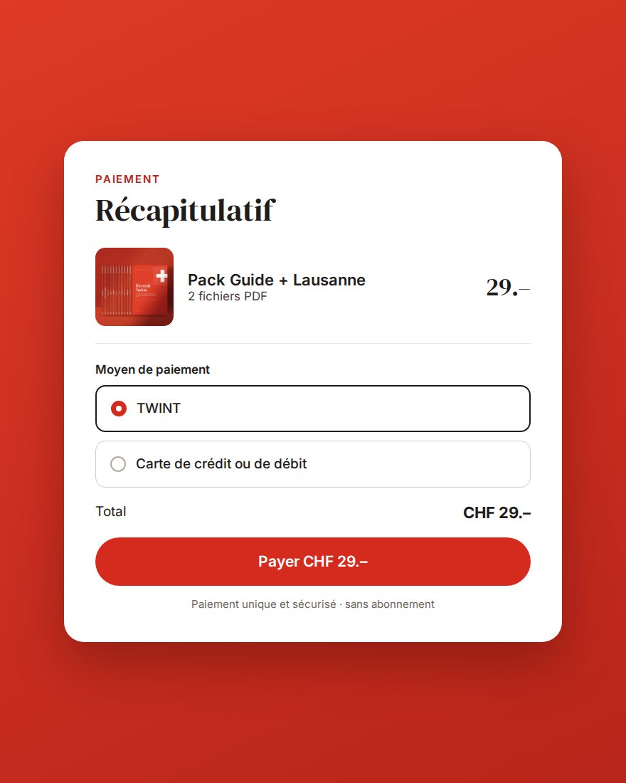 Aperçu : le récapitulatif de paiement